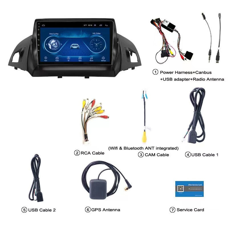 Android Radio Multimedia Video Player GPS Navigation for Ford Escape Kuga C-Max