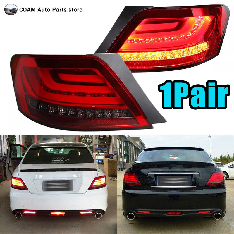LHRH LED taillights and rear brake lights (red) are suitable for Toyota Reiz Mark X 2004-2009.