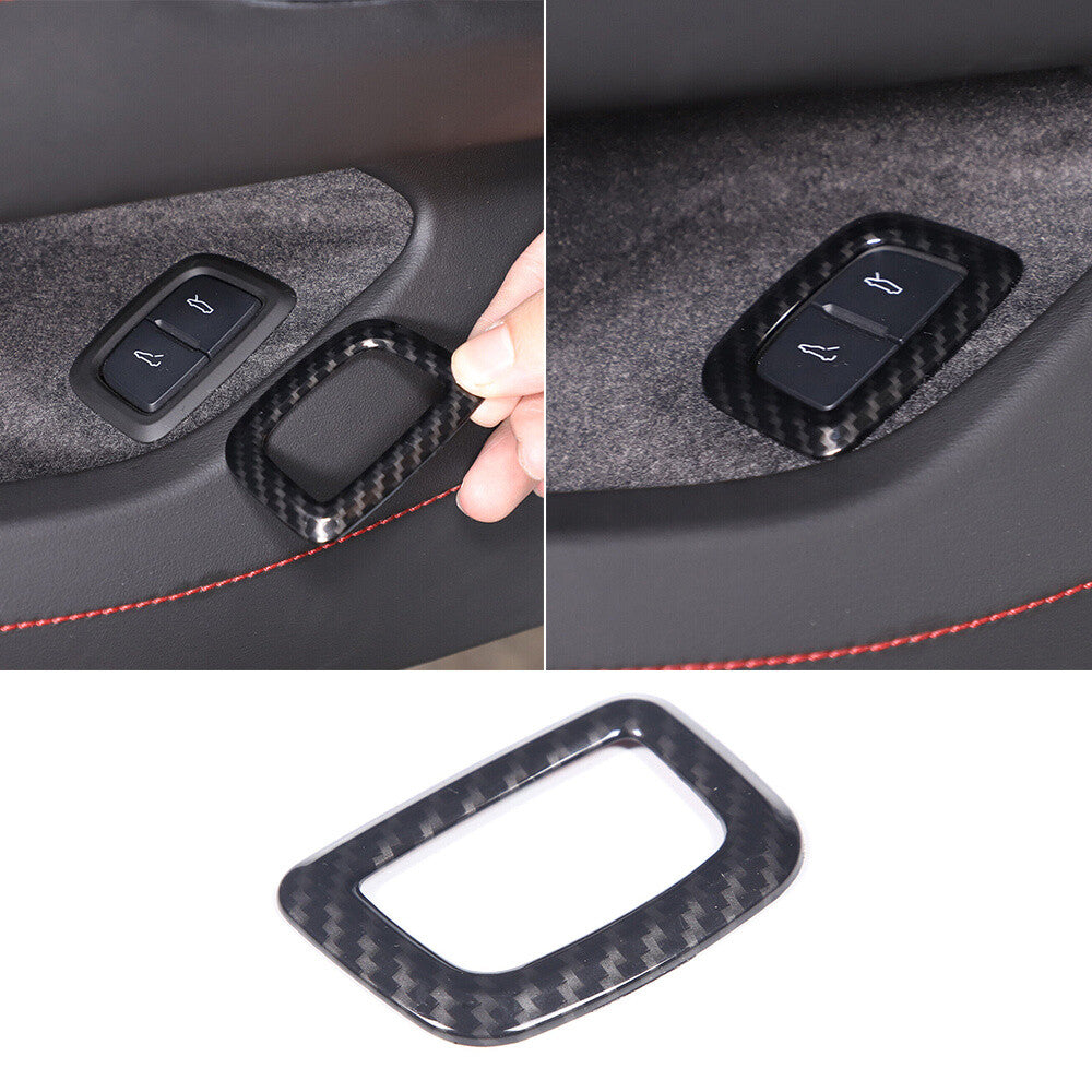 Carbon Fiber ABS Car Tailgate Switch Button Trim for Chevrolet for Corvette C8 2020+