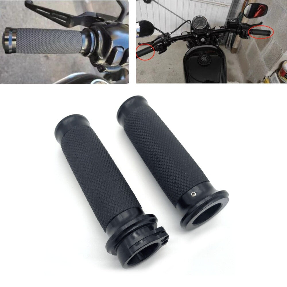 Black Motorcycle Handle Bar Hand Grips for Harley for Honda for Kawasaki for Suzuki for Yamaha
