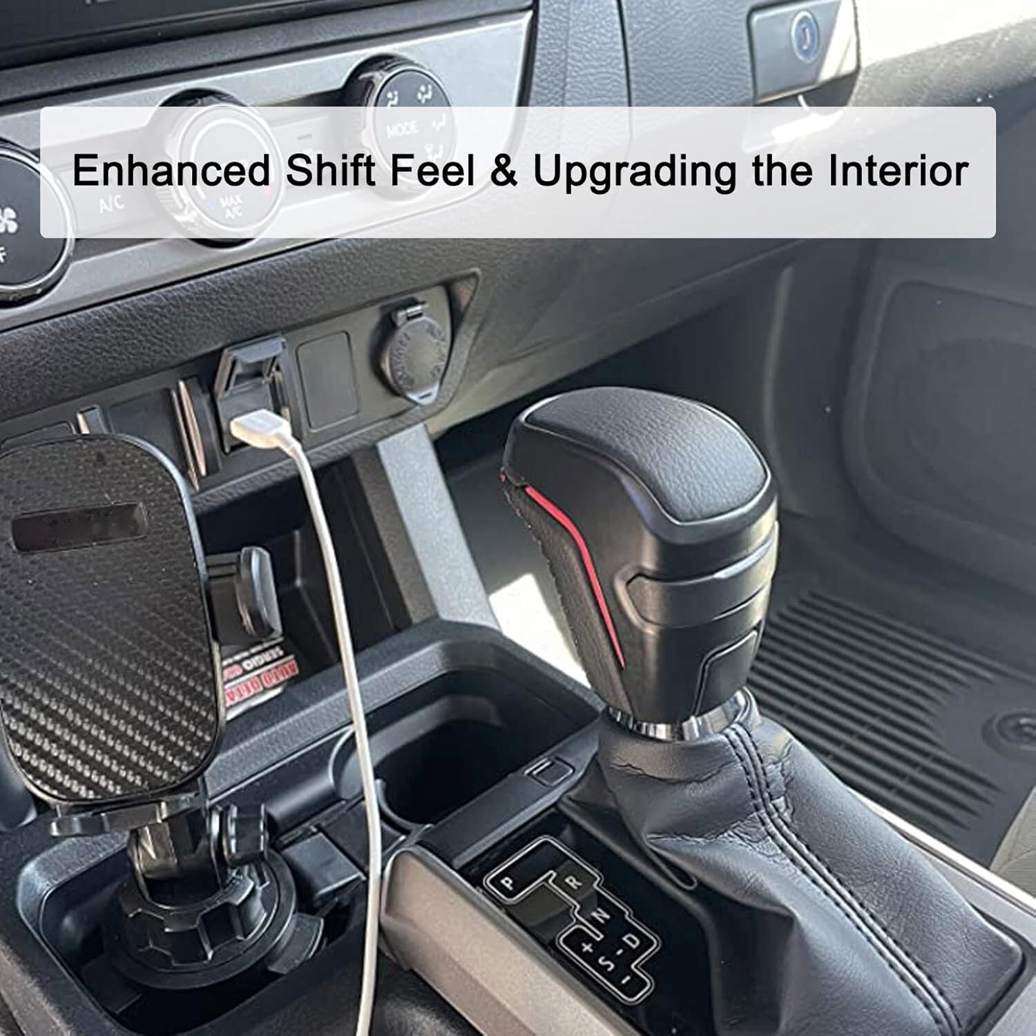 Automatic Shift Knob Replace PTR57-35170 Fit for Toyota Tacoma 2016-2021 Black