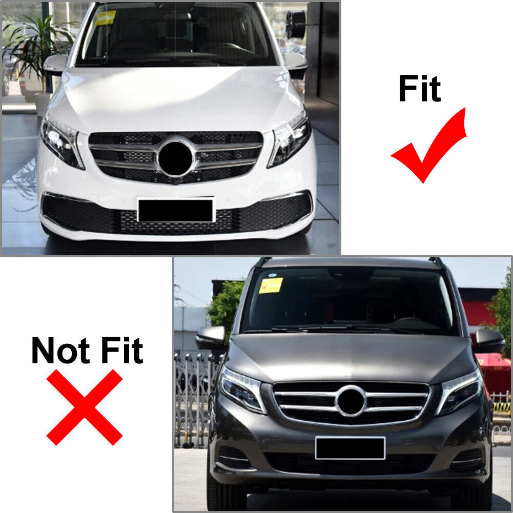 GTR Style Front Bumper Radiator Hood Grille for Benz V Class W447 V260 21+ 2021
