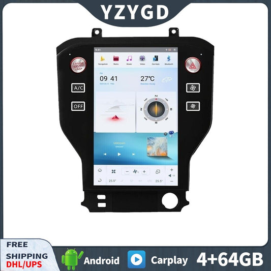 for Ford for Mustang 2015-2019 Android 2Din Car Radio CarPlay Stereo Receiver Screen