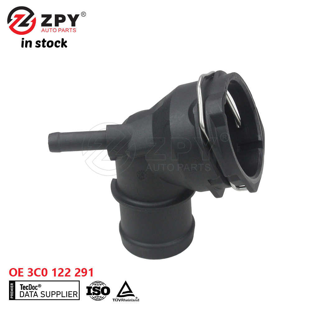 ZPY for Volkswagen for Passat Upper Radiator Coolant Pipe Hose Connector 3C0122291