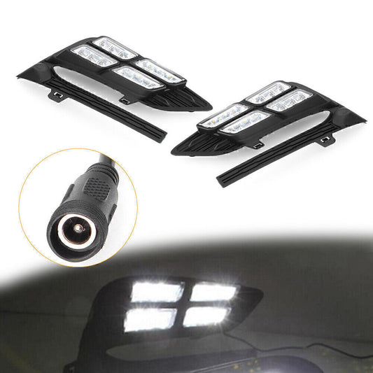 Two LED daytime running lights/fog lights are available for the 2017-2018 second-generation for Chevrolet for Cruze .