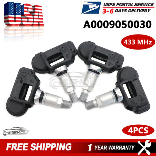 4X A0009050030 TPMS Tire Pressure Monitoring Sensor for Mercedes-Benz C350 C300
