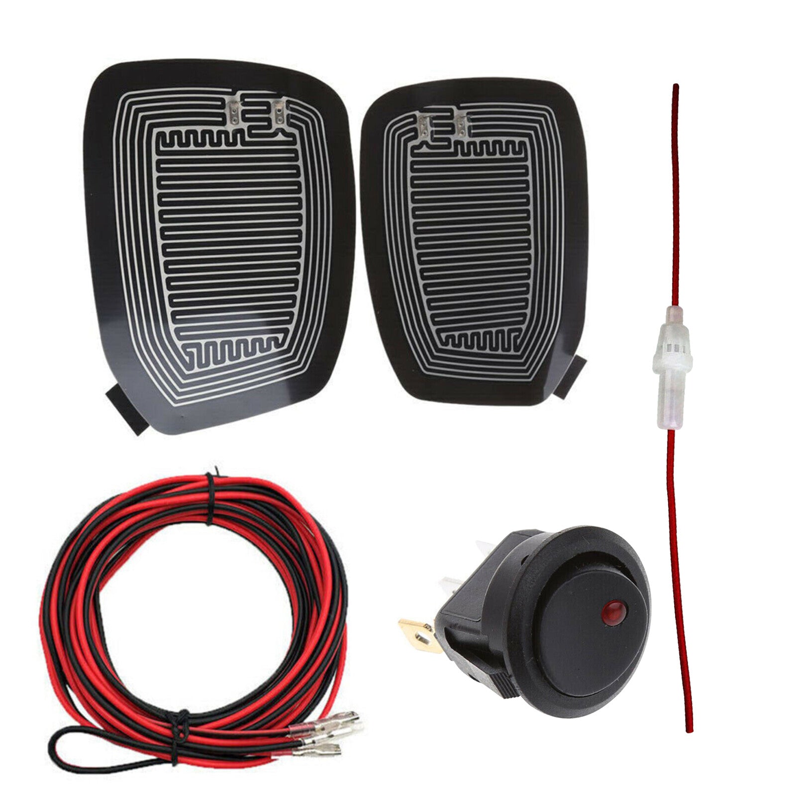 Aotu Car Rearview Mirror Heating Demister Side Glass Warm Heated Defogger Pad W