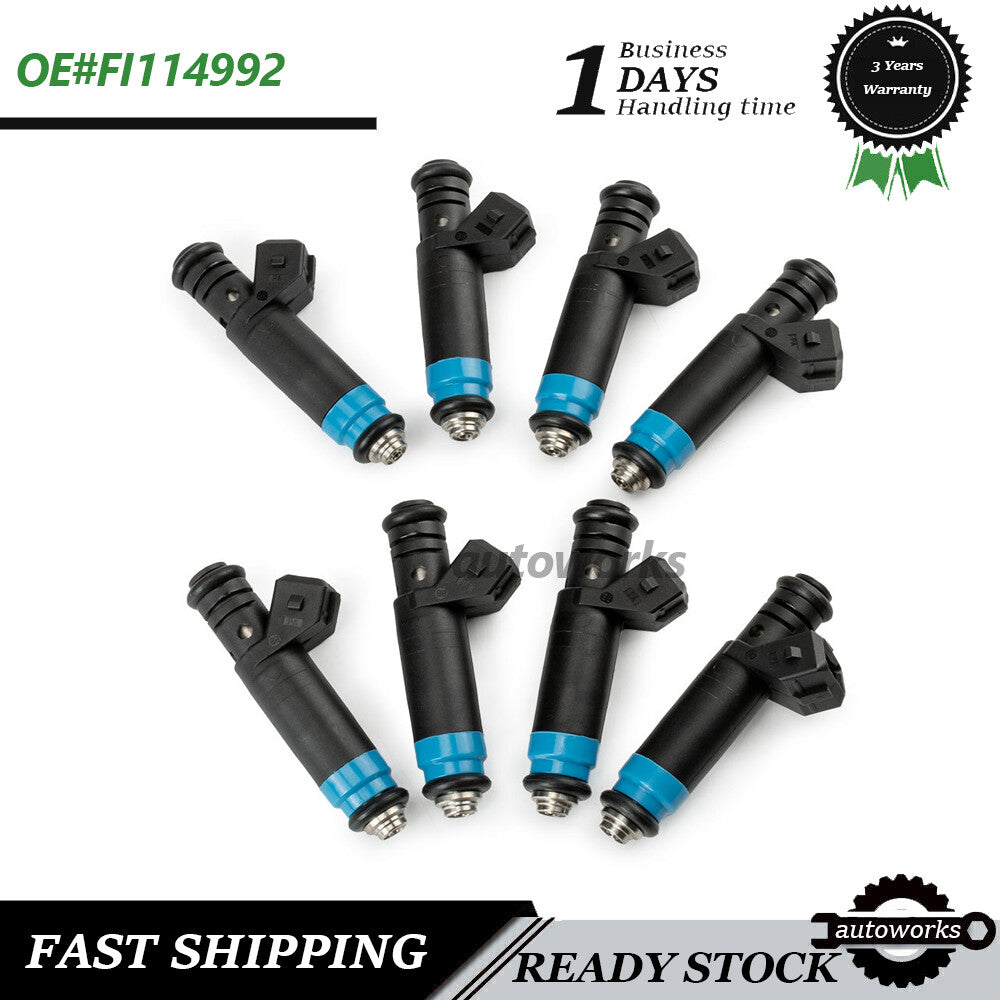8PCS 850cc 80LB Fuel Injectors EV1 Fit for Chevy for Ford LS1 LT1 LSX V8 E85 FI114992 US