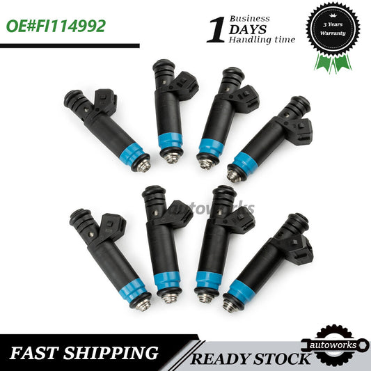 8PCS 850cc 80LB Fuel Injectors EV1 Fit for Chevy for Ford LS1 LT1 LSX V8 E85 FI114992 US