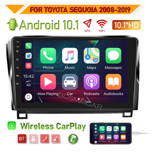 Android Car GPS Radio Navi Wifi Player Stereo Fit for Toyota Sequoia 2008-2019