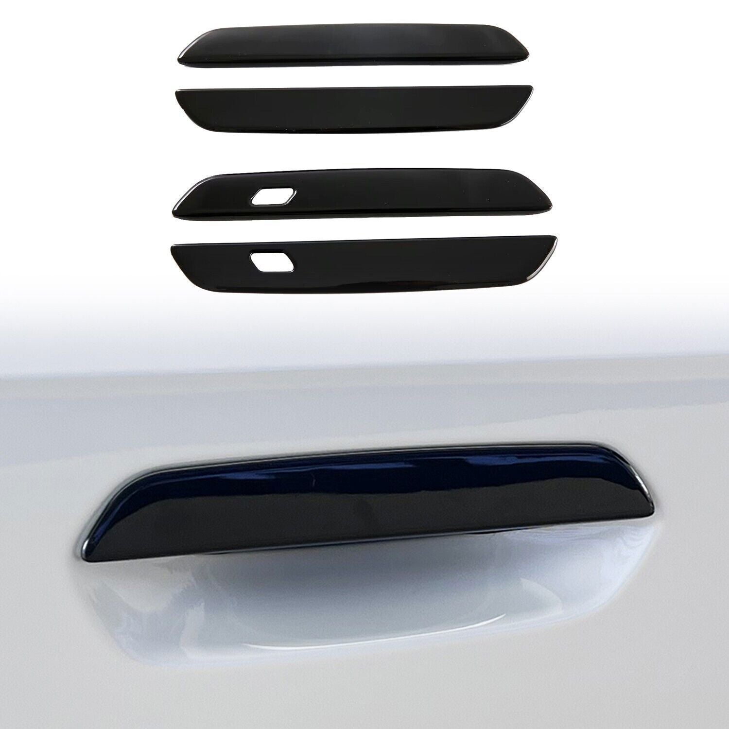 4P ABS Glossy Black Out Side Door Handle Molding Cover Trim for Bmw X1 2023-2025