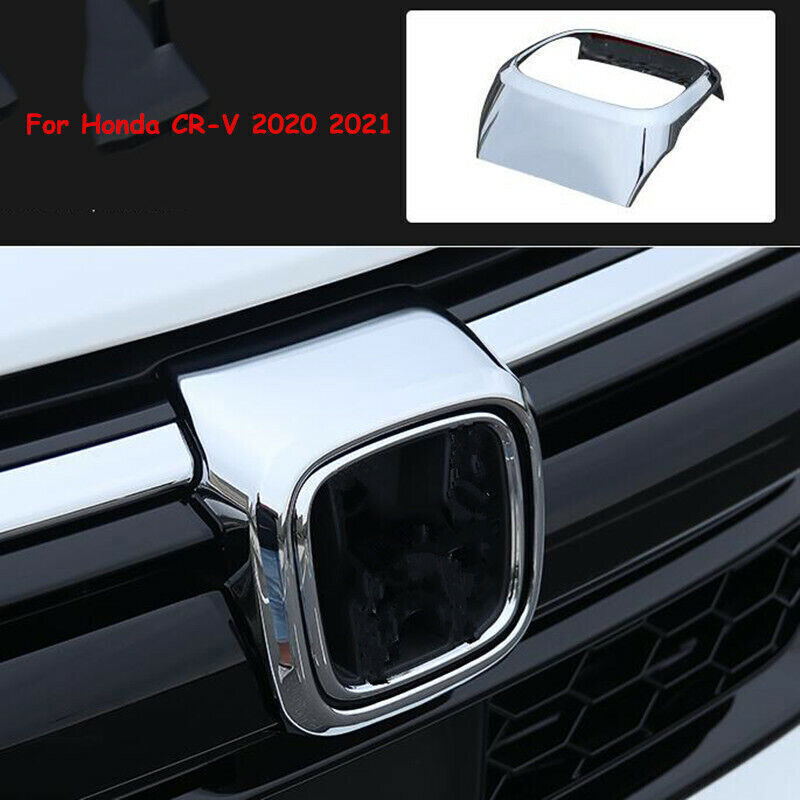 1P Chrome Front Grille Grill Emblem Frame Cover Trim for Honda CR-V CRV 20-2022