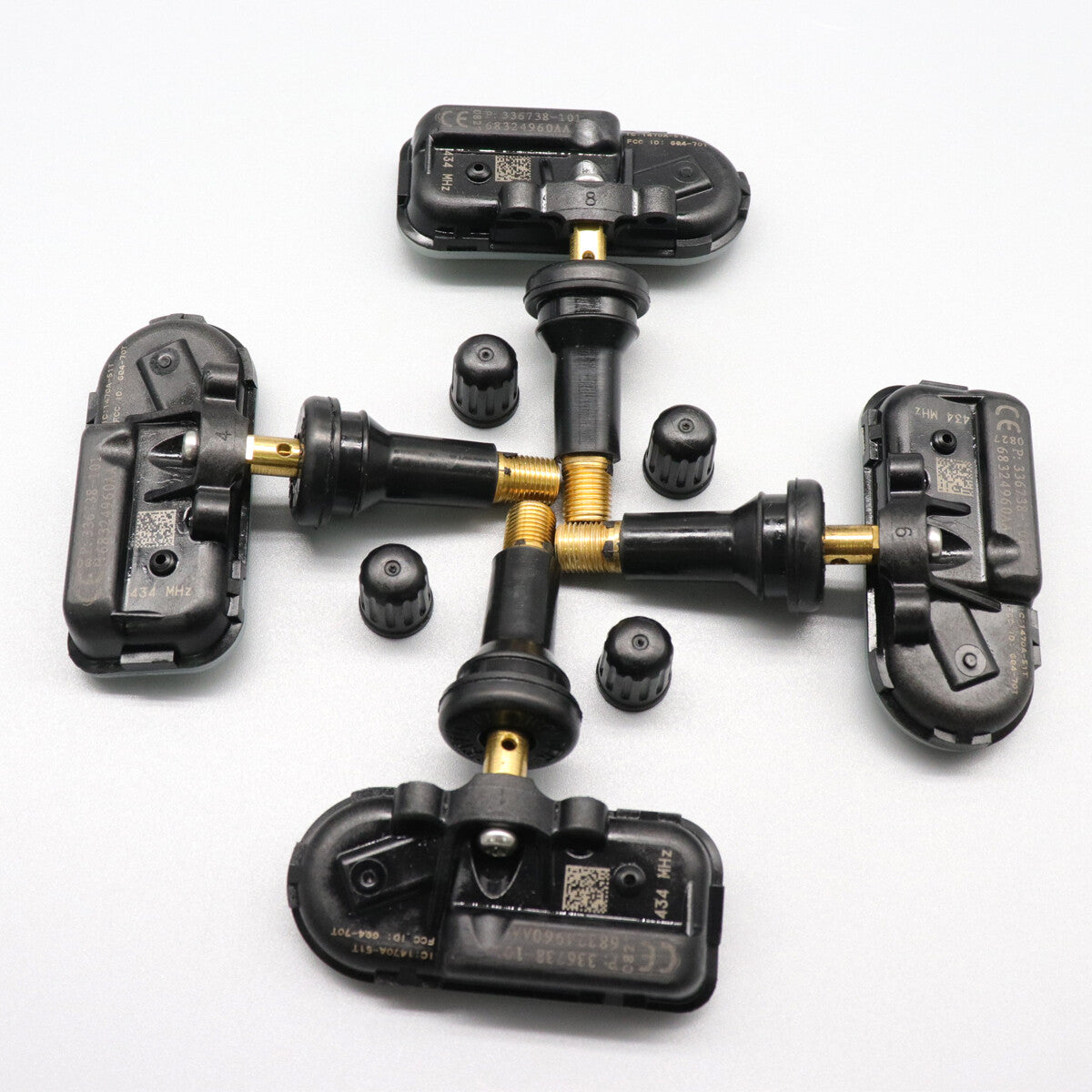 4-pack TPMS tire pressure sensors for 2019 for Jeep Cherokee for Ram 1500 3500 6834960AA
