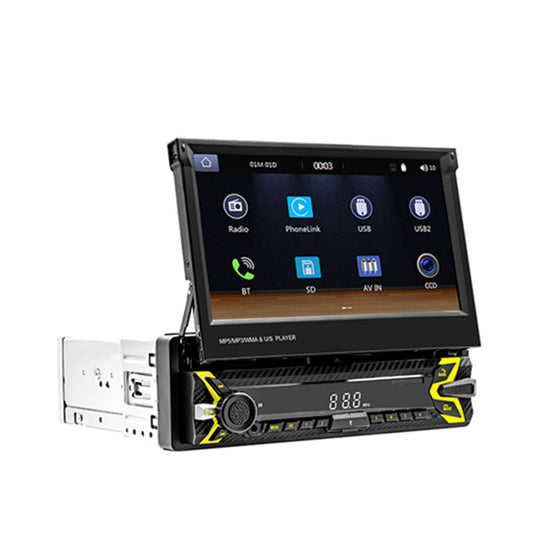 Single 1Din 7in Touch Screen Stereo Bluetooth Radio Car For Apple Carplay Player