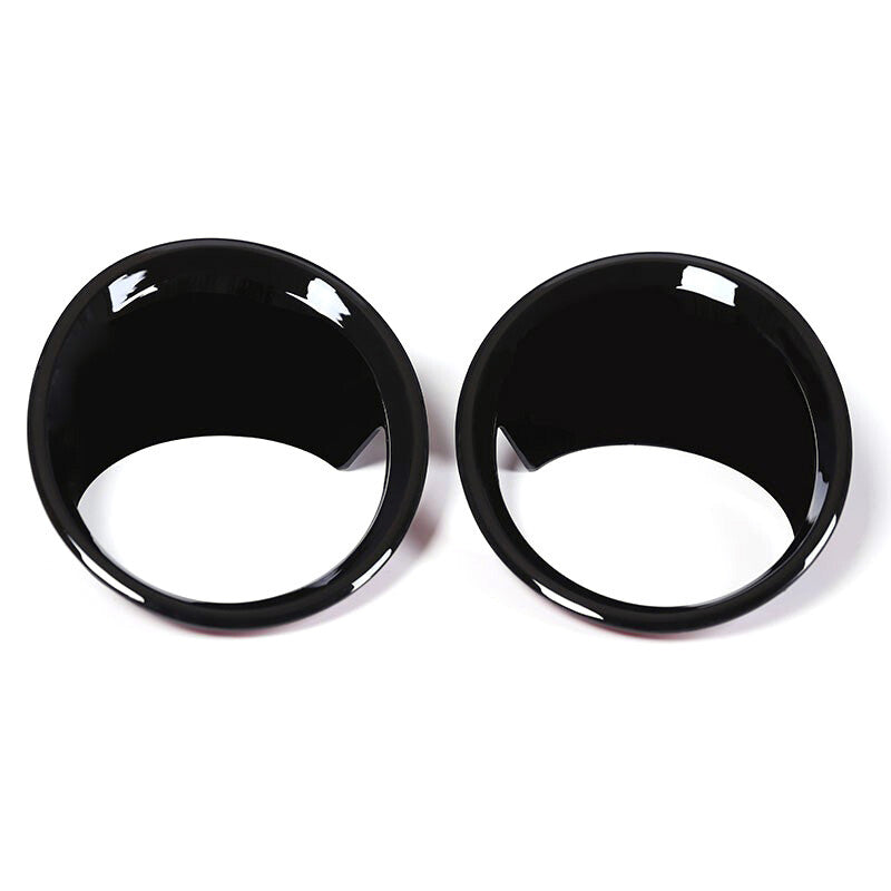 2pcs black Car Front Fog Light Lamp Cover Trim for BMW X1 F48 2016-2019