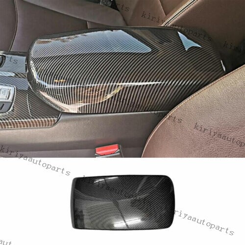 Carbon Fiber Center Console Armrest Box Cover for BMW X3 X4 X3M X4M iX3 18-23