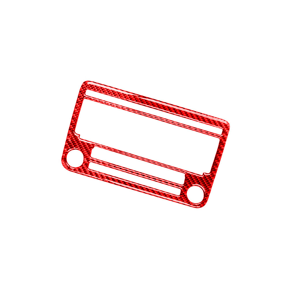 Red carbon fiber radio without navigation trimming for Volkswagen for Jetta 2011-2014 B