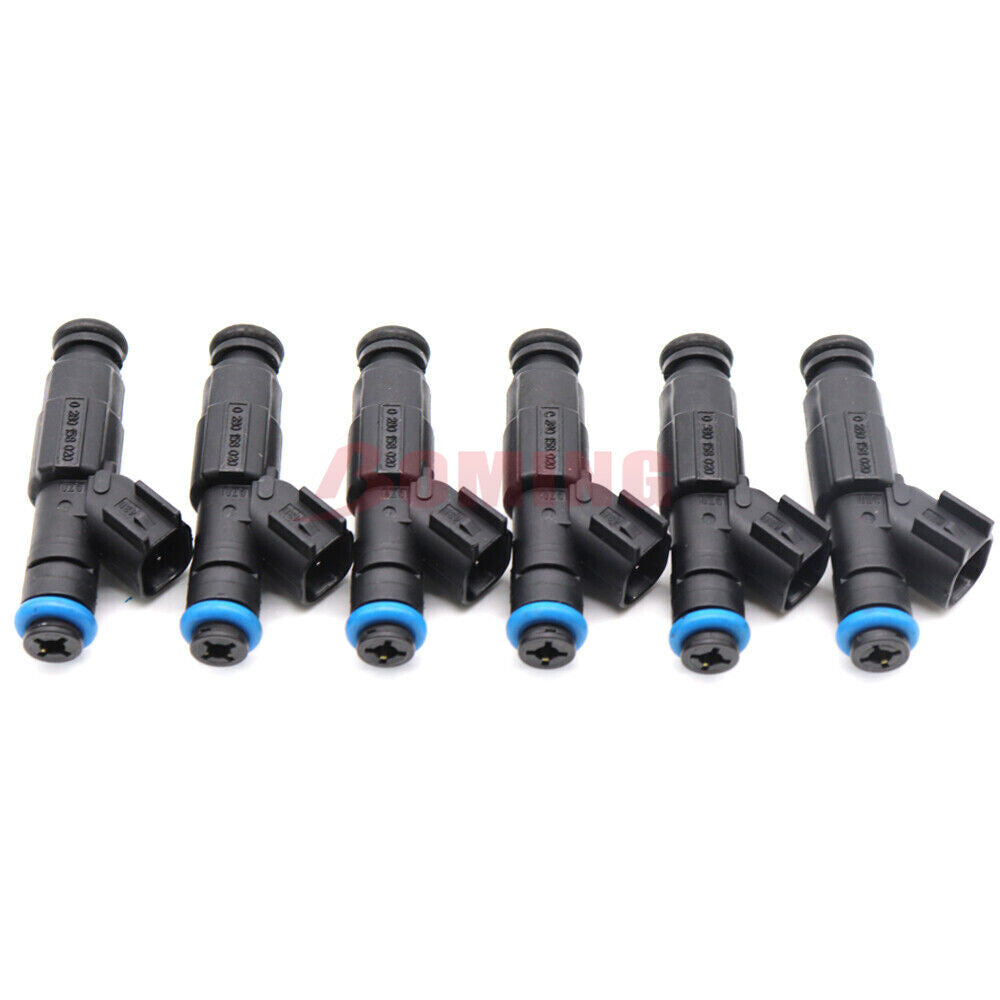 6-pack of new 0280158020 fuel injectors suitable for Jeep Freedom, for Dodge Dakota, and for Mitsubishi 3.7L.