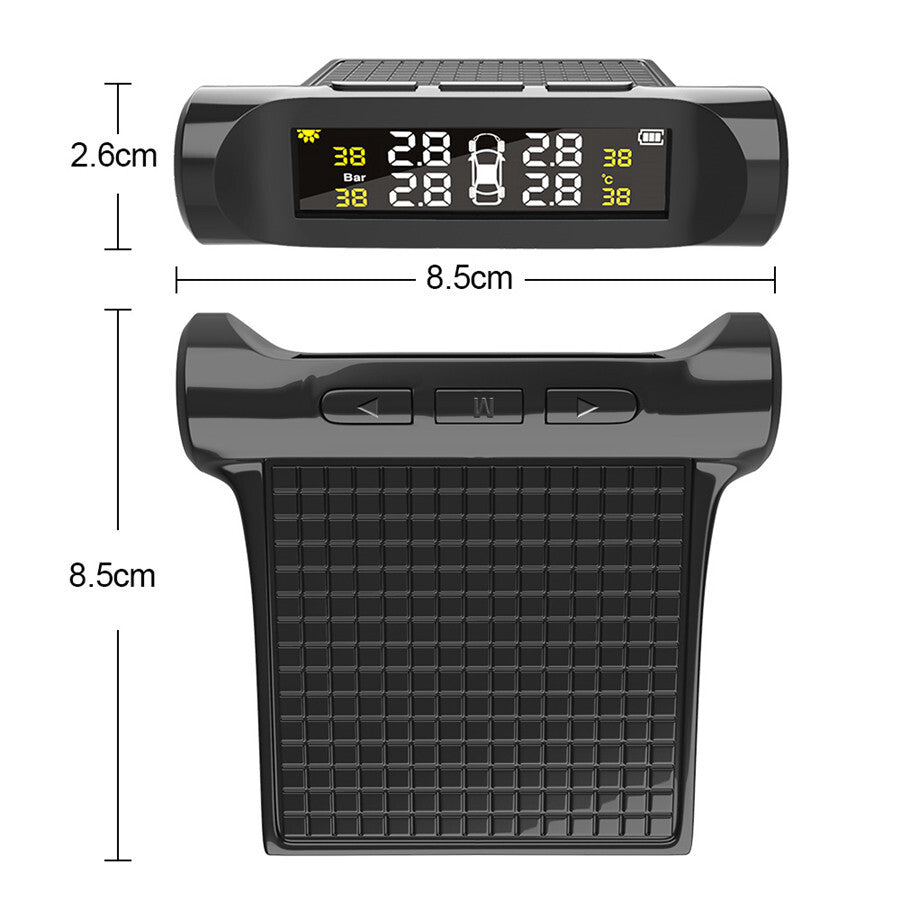 Wireless Car TPMS LCD Tire Pressure Monitoring System With 4 External Sensors