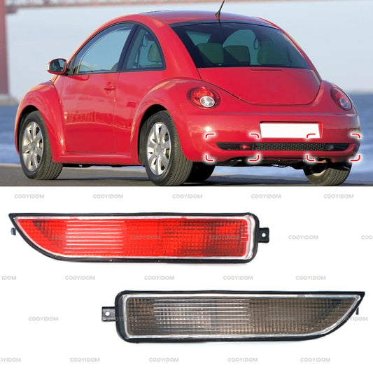 A pair of rear bumper brake lights and turn signals are applicable to 2006-2011 for Volkswagen Beetles.