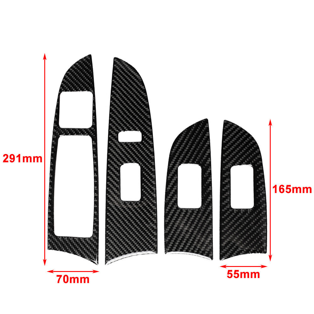 Carbon Fiber Window Lift Panel Switch Cover Trim for Lexus IS250 IS350 2006-2013