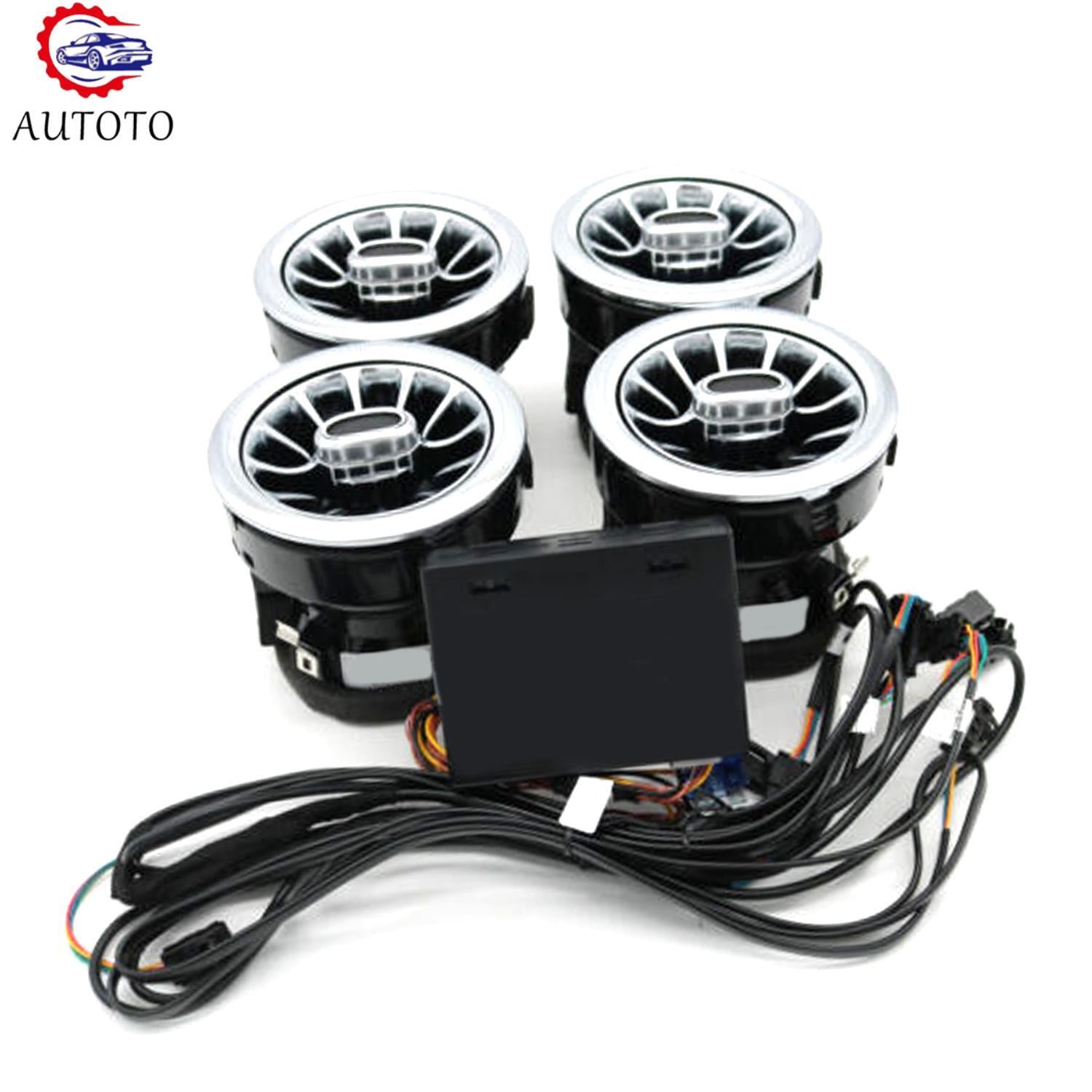 4X Front Air Vent LED Ambient Light Suitable 64 Colors for Mercedes-Benz V Class