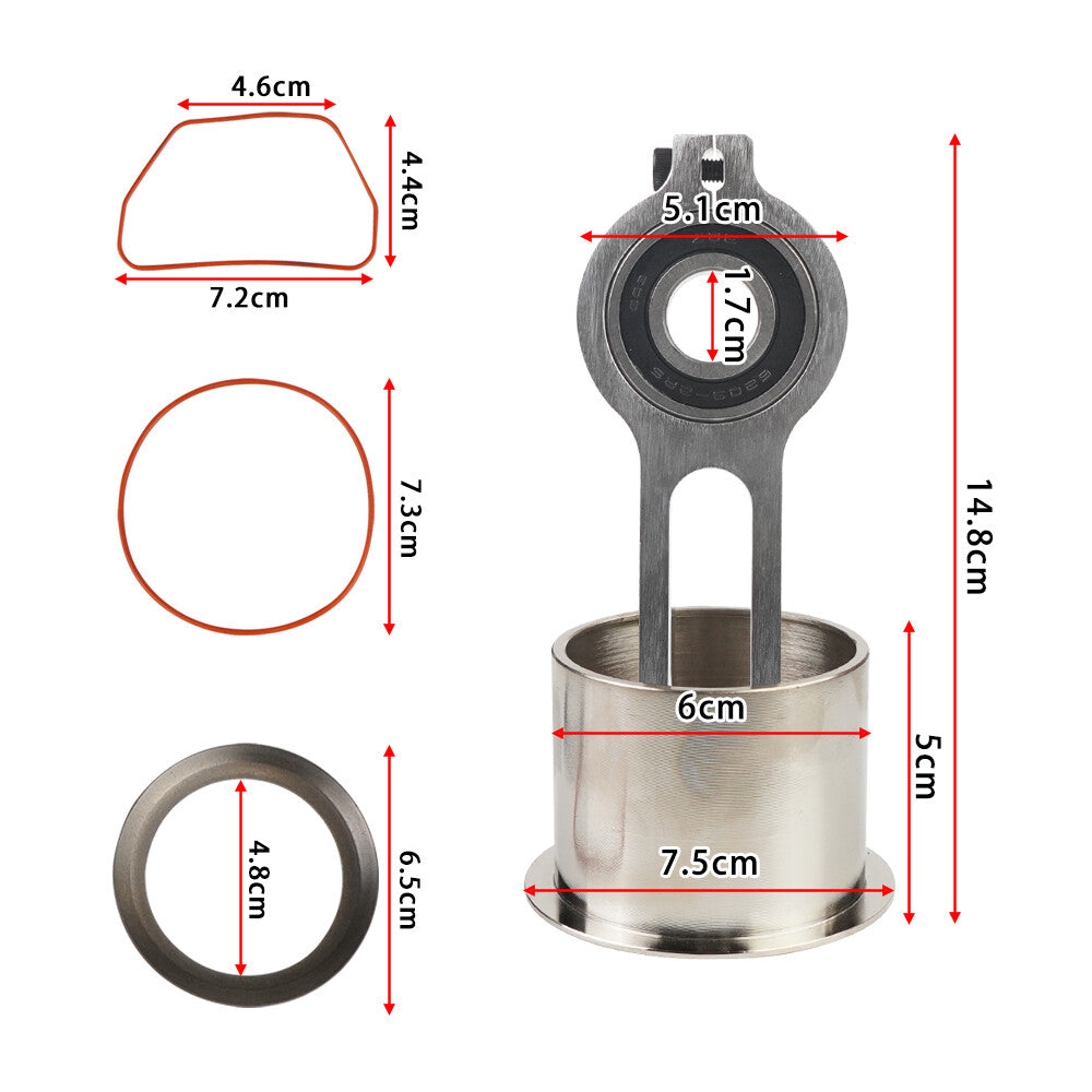 KK-4835 Compressor Piston Kit Connecting Rod Replacement Kit Perfectly A02743