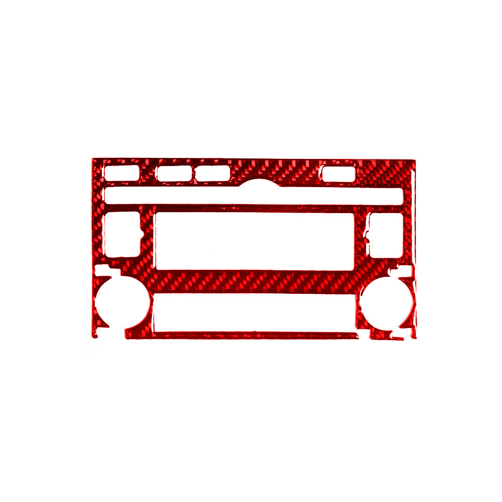 Red Carbon Fiber Premium Radio With CD Player Trim for Hyundai Azera 2006-2011
