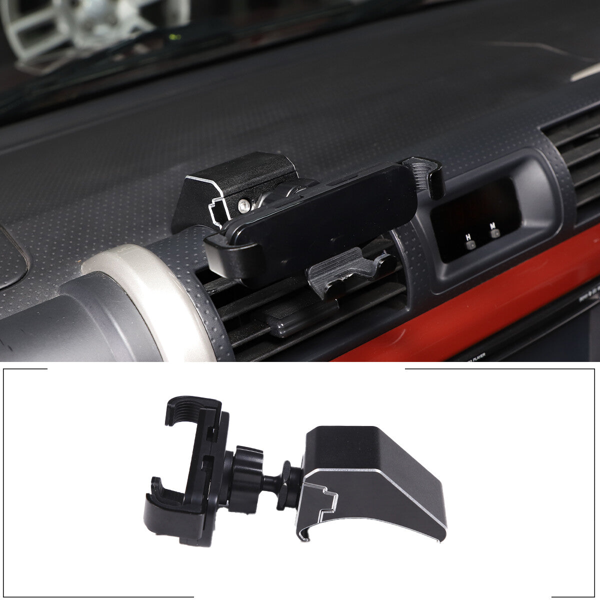 2-Piece Carbon Fiber Inner Door Handle Frame Trim for Jaguar F Model 2013-24 USA