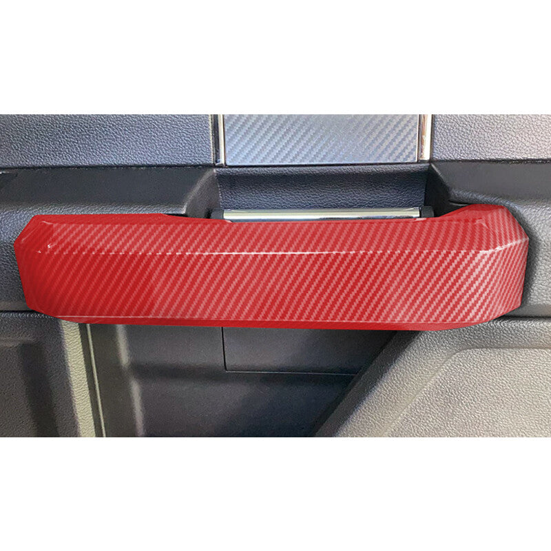 Red Car Door Grab Handle Decoration Trim Cover Interior for Ford F150 2015-2020