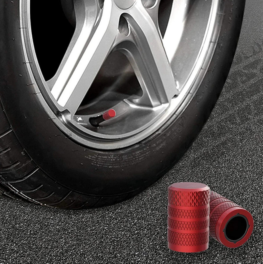 4-piece car tire valve cover rod air dust cover silver penalty skull for Honda for Suzuki