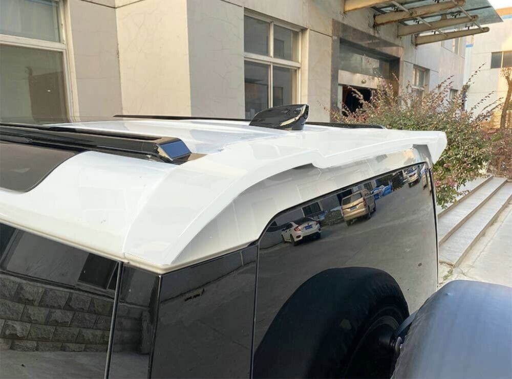 for Land Rover for Defender 90 110 130 2020-2024 White Roof Spoiler Wing Rear ABS 1x