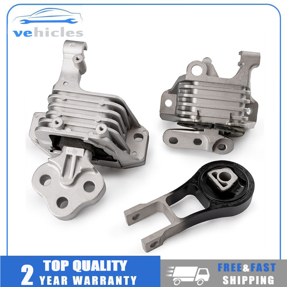 3-piece engine and transmission mount for Jeep Cherokee 2.4L 2014-19 A5844 A5752 A5825