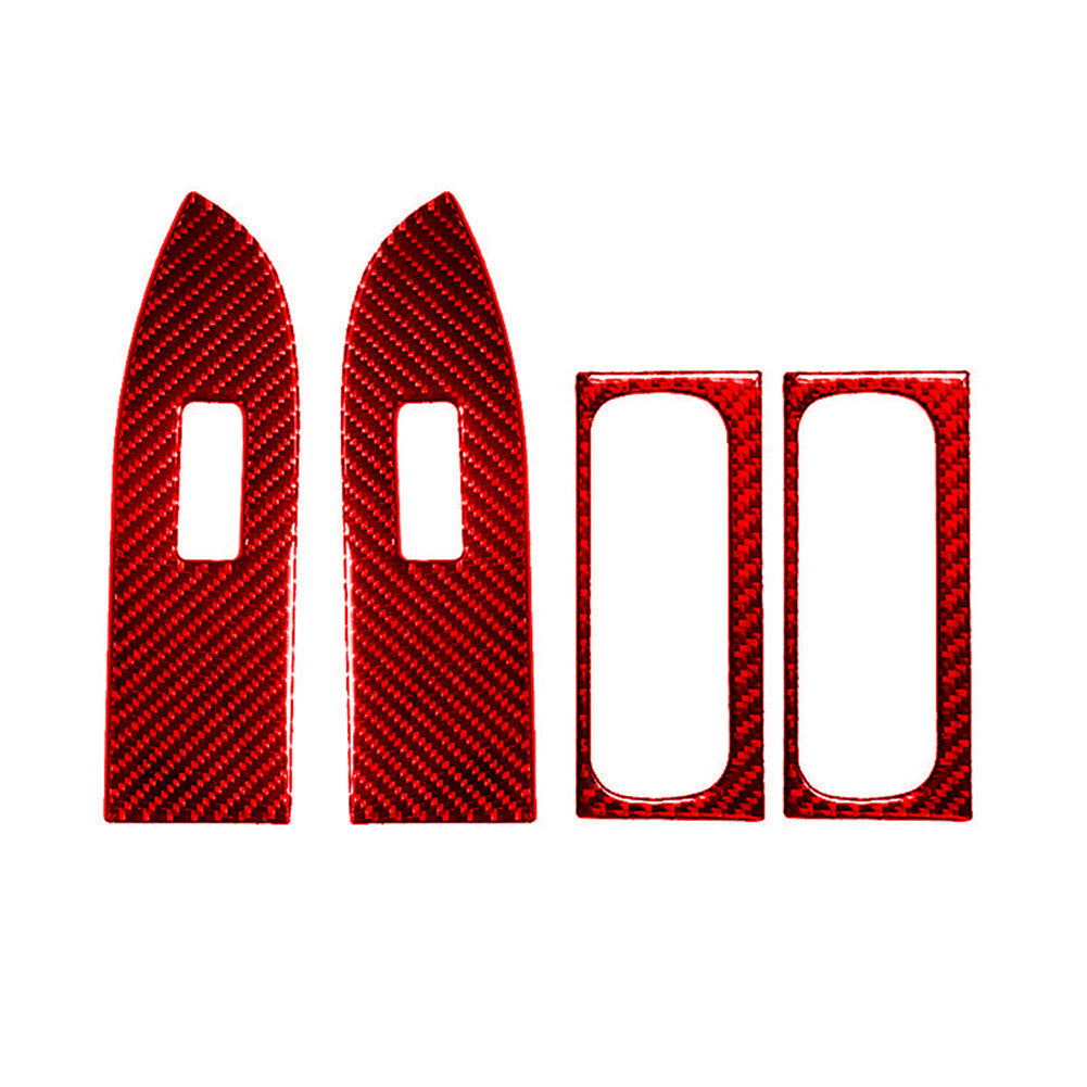 4Pcs Carbon Fiber Rear Door Decorative Trim for Suzuki Grand Vitara 2006-2013