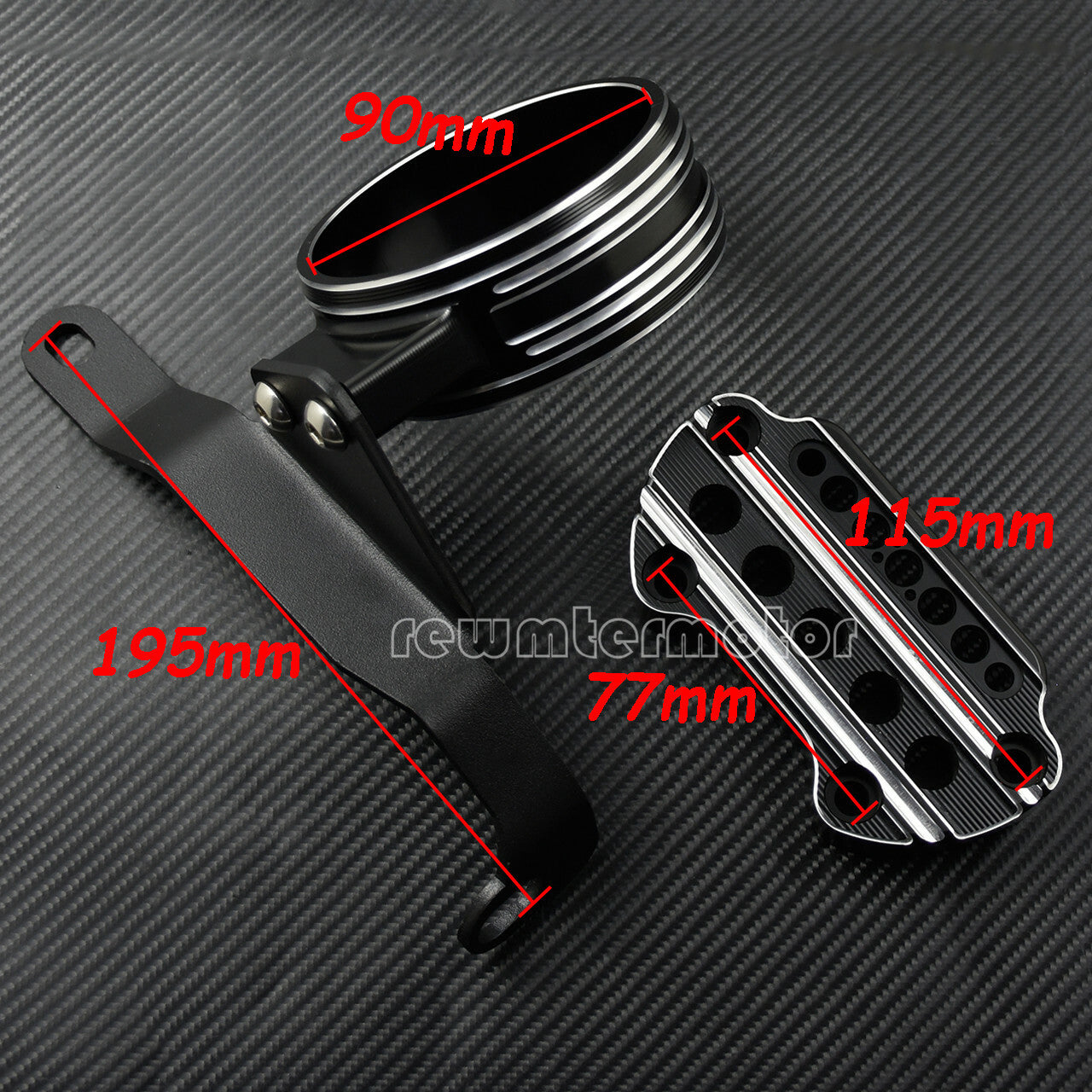 CNC Cut Side Speedometer Relocation Mount Bracket Fit For Sporster 883 2004-2018