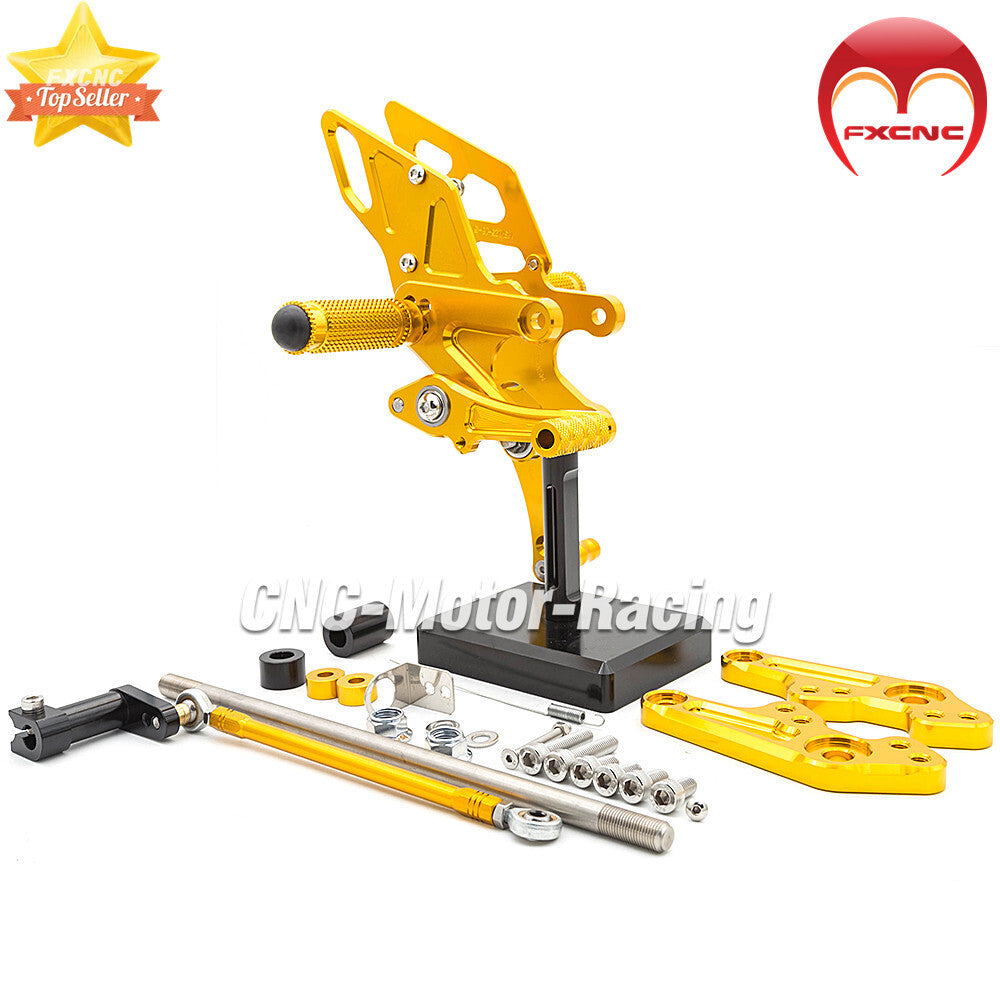 Gold CNC gear foot spikes and footstool spikes are suitable for Honda Monkey Z125 bicycles (2018-2023).