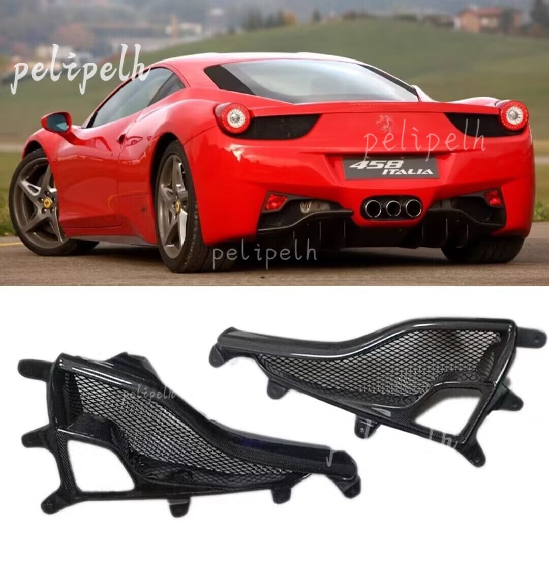 for Ferrari 458 Italia Spider Carbon Fiber Rear Fog Lamp Light Brake Light Trim