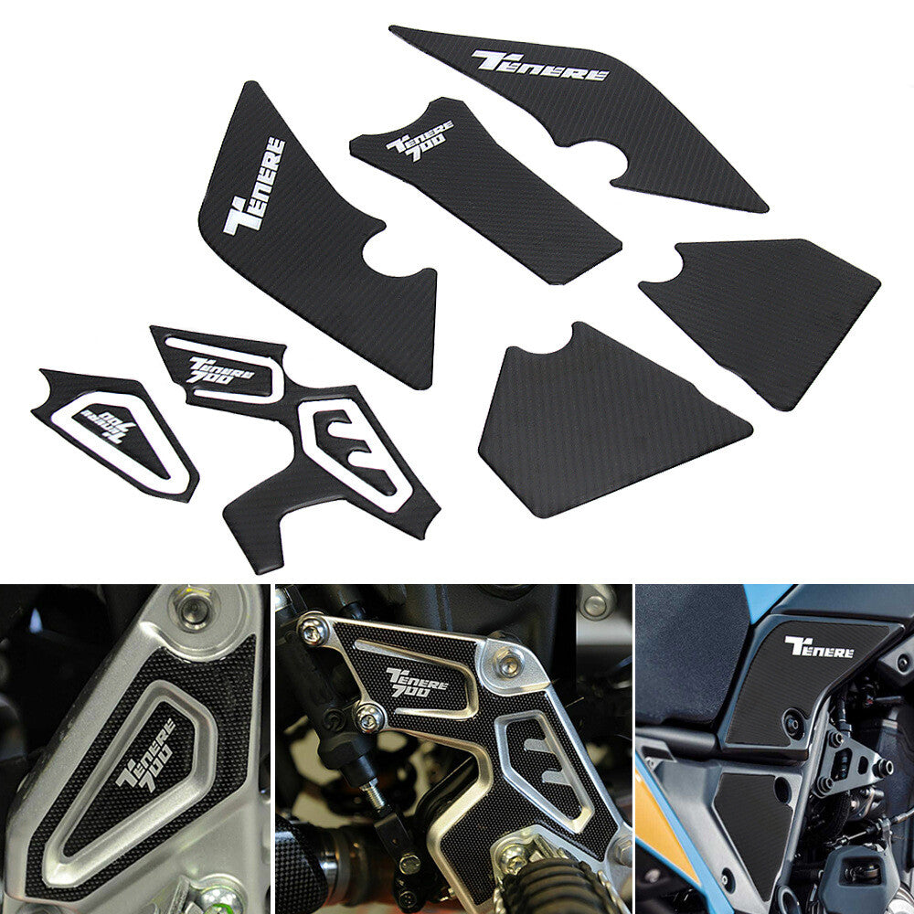 Rubber Pad for Yamaha Tenere700 XTZ700 Rainproof Non-Slip Side Fuel Tank Sticker