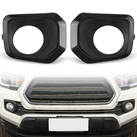 Bumper Fog Light Cover Bezel Guard Left Right Side for Toyota Tacoma 2016-2023