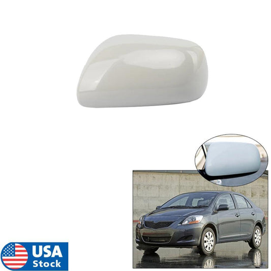 Left Driver Side Wing Door Mirror Cover Cap Unpainted for Toyota Yaris 2007-2013