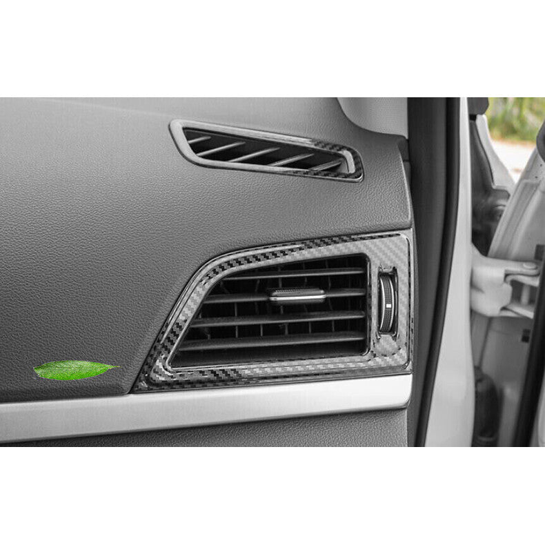for Hyundai for Elantra 2017-2018 Carbon Fiber Dashboard Side Air Vent Cover Trim