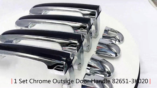 One set of chrome exterior door handles suitable for Hyundai Sonata 82651-3K020 826523K010