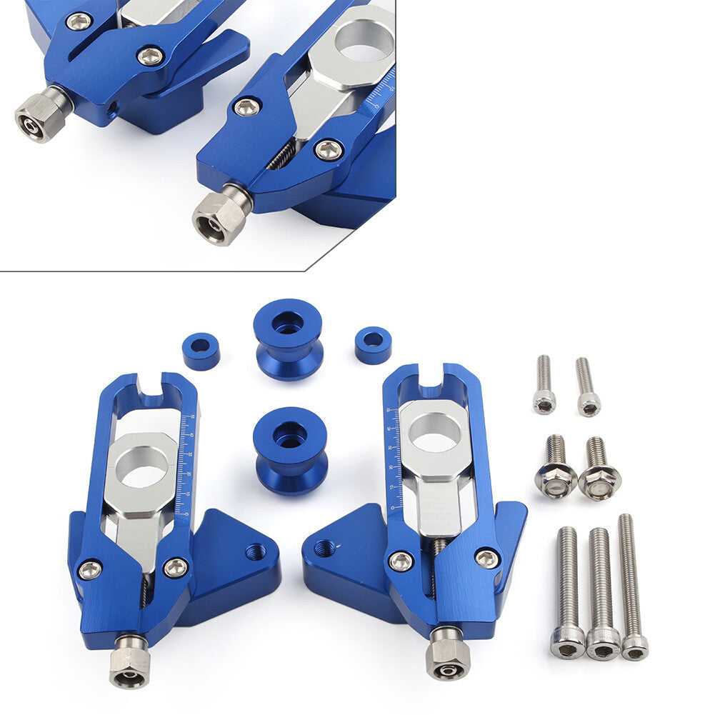 Chain Adjusters Tensioners Catena Spools for Honda CB650R CBR650R CBR650F Blue
