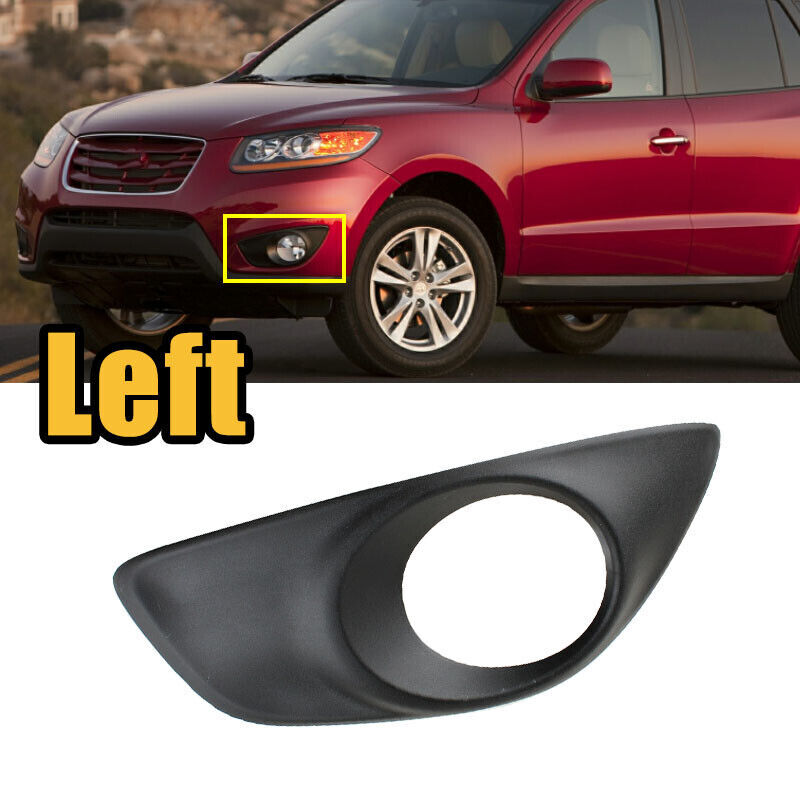 Left for Hyundai Santa Fe 2010-2012 ABS Front Driver Fog Light Cover