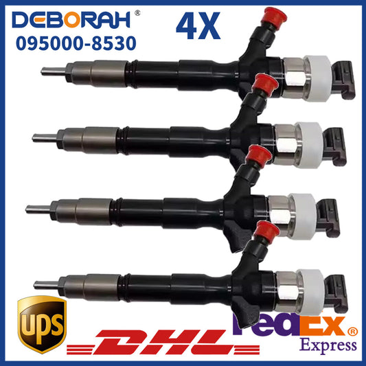 4PCS Diesel Fuel Injector 23670-30240 095000-7380 for Toyota Hilux Hiace Engine