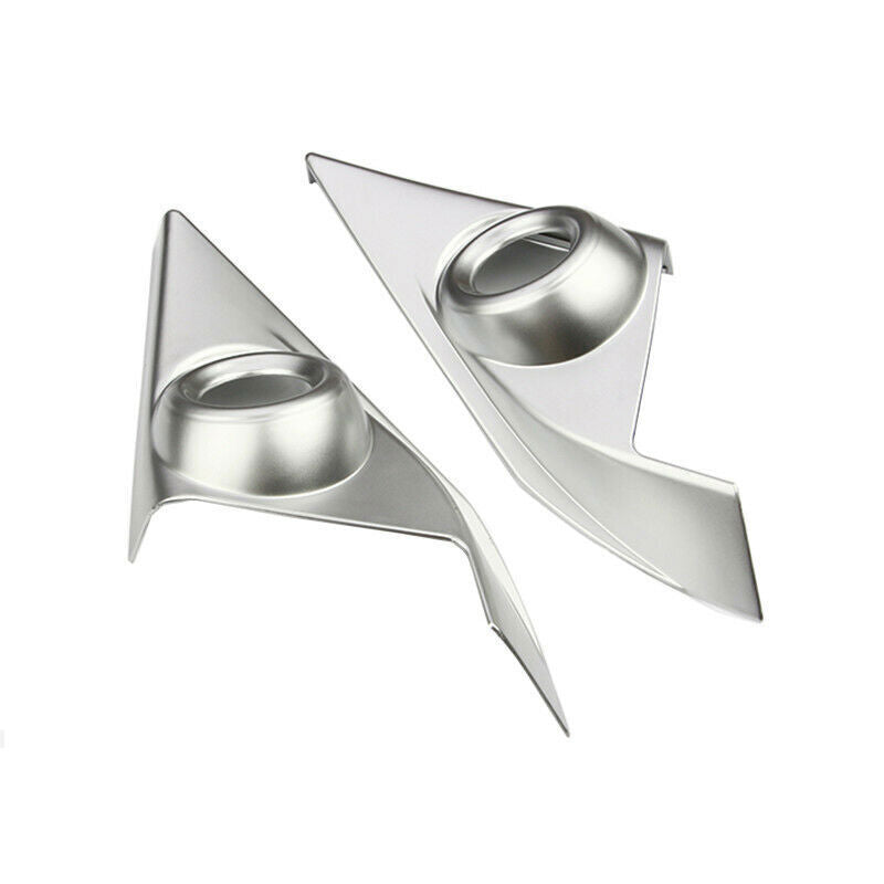 A Post Front Triangle Cover Trim 2 for Honda for Civic 10th 2016-2021 Silver Matte