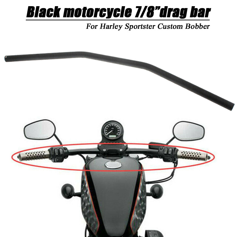 Motorcycle Zero Drag Bar Handlebars 7/8' 22mm for Honda for Harley Bobber for Yamaha