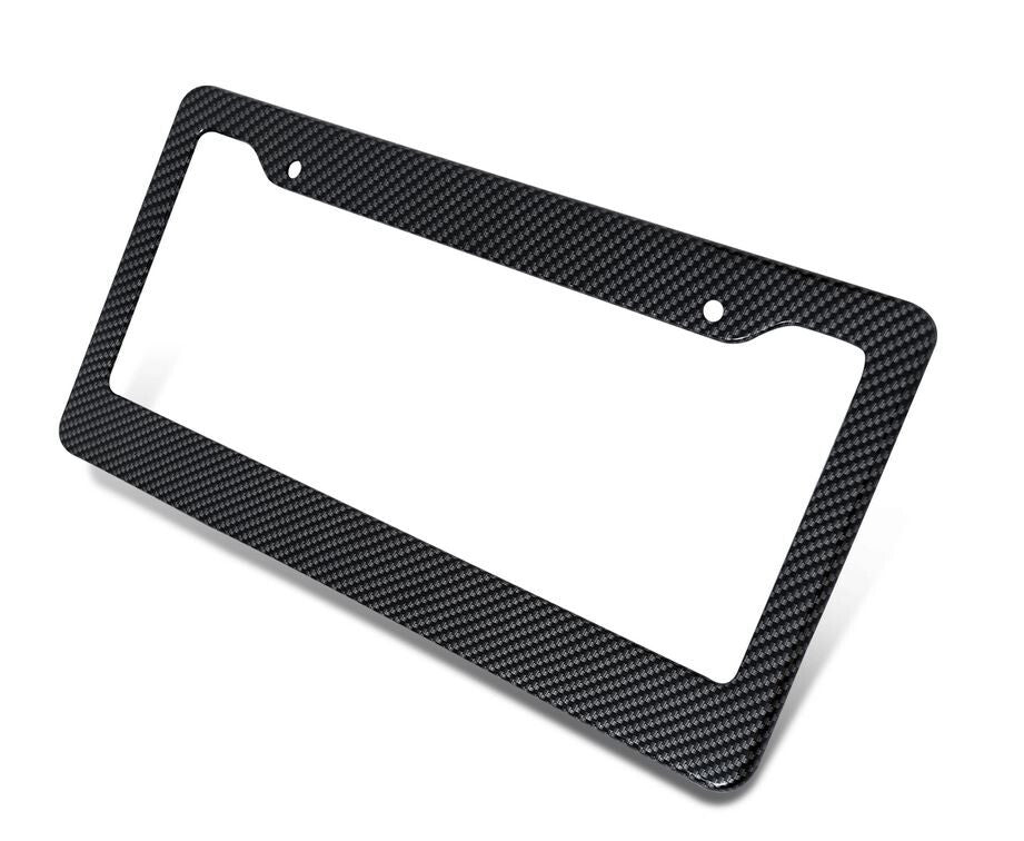 Suitable for Mercedes license plate frame cover caps, trunk black carbon fiber