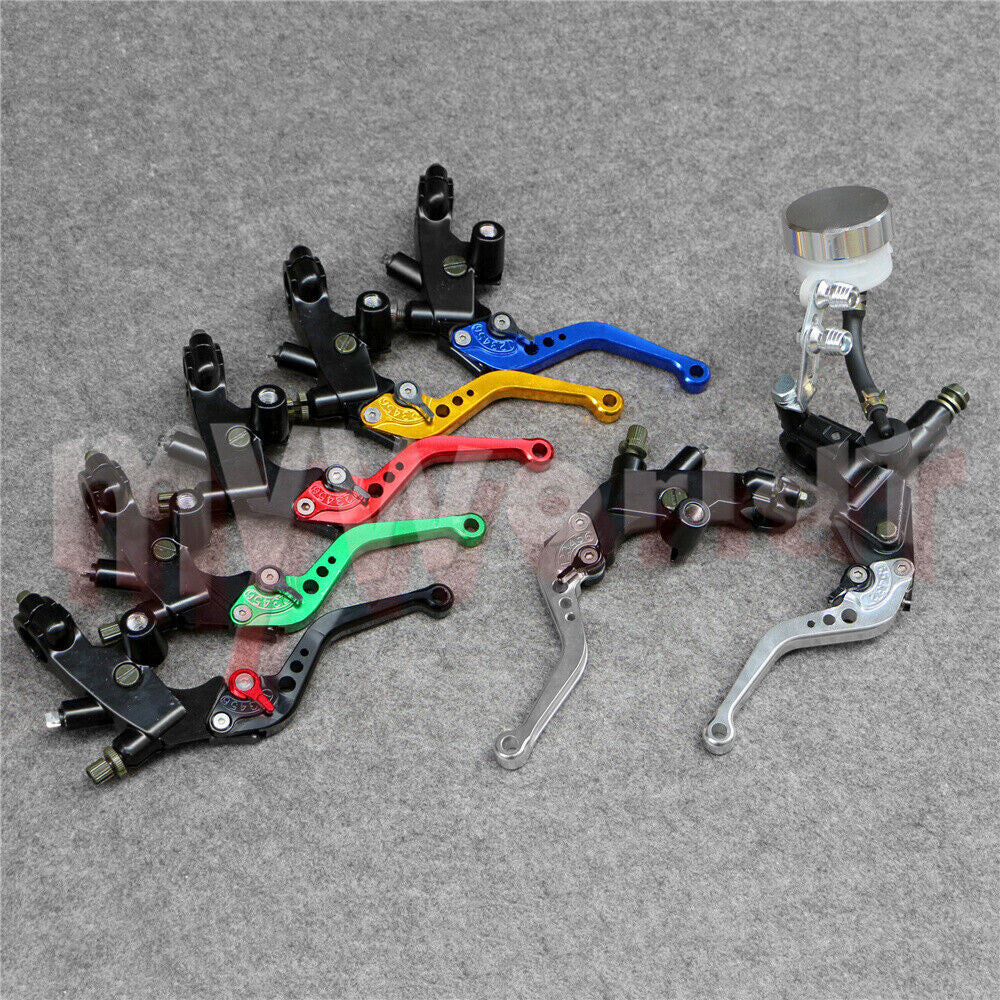 Fit for KAWASAKI Clutch Brake Levers 22mm Master Cylinder Reservoir Set