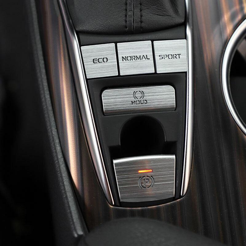 Silver Aluminum Central Console Gear Shift Switch Trim for Toyota for Camry 2018-22